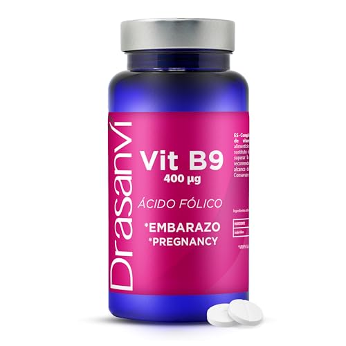 AMAZON VITAMINA B9 400µG ACIDO FOLICO 90 COMPRIMIDOS DRASANVI