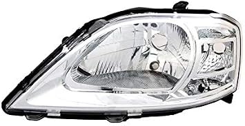 Left Headlight compatible with Dacia Logan 2008 2009 2010 2011 2012 2013- VP1467L Front Car Light Lamp Headlamp Driver Side Headlights Assembly Projector Chrome LHD