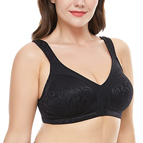 Image of Wingslove Women's Full Coverage Non Padded Comfort Minimizer Wire-Free Bra Plus Size