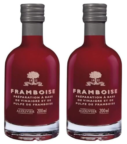 A l'Olivier - 2er-Set Fruchtessig mit Himbeere (Framboise) - 2 x 200 ml