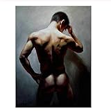 Adult Puzzle Classic Jigsaw Puzzle 1000 Pieces Wooden Puzzle DIY Nude Male Model Modern Home Decor Unique Gift Intellectual Game 75x50cm