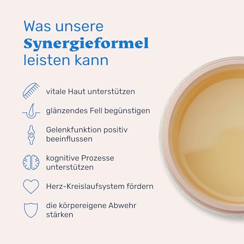 mammaly Lachsöl für Hunde mit Krillöl + Vitamin E 1000ml (reicht ≈200 Tage) – Ansicht 2