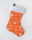 Allis Chalmers Tractor Christmas Stocking, orange logo toss