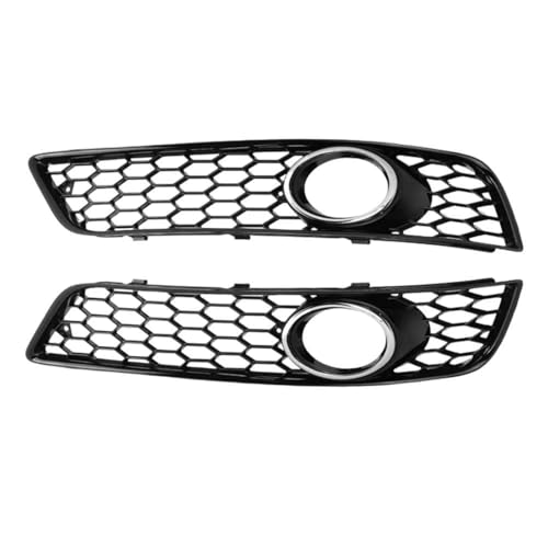 Parrilla inferior antiniebla compatible con A3 8P 2009-2013, mallas plateadas de repuesto frontal