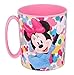 Theonoi Kunststoffbecher/Tasse 350 ml wählbar: Minnie - Princess - Frozen -PawPatrol/Becher mit Henkel aus Kunststoff BPA frei Mikrowelle geeignet/Mädchen Geschenk (Design Minnie Mouse)