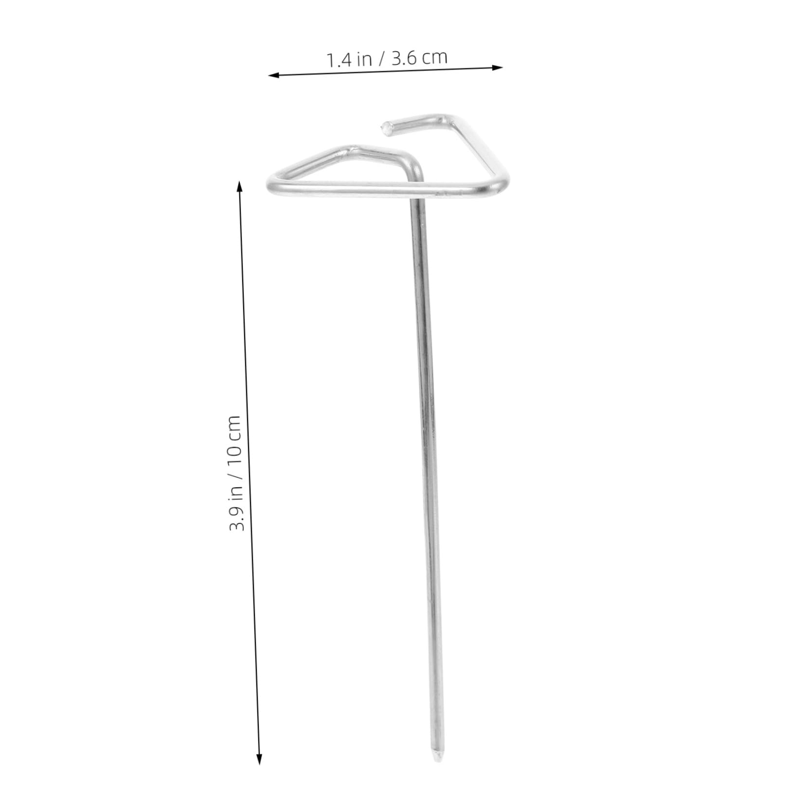 BESPORTBLE 10pcs Stainless Steel Bbq Skewers for Air Fryer Standing Skewers for Grilling Meat for Kabobs for Parties and Outdoor Cooking