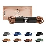 Brandery Schnürsenkel (90 cm, Braun (Haselnussbraun))
