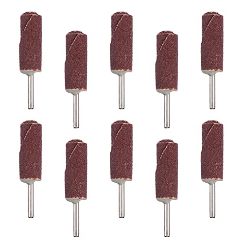 Housoutil Replacement Flap Wheel for Sandpaper Rod Grinder 10pcs Sanding Discs Abrasive Discs