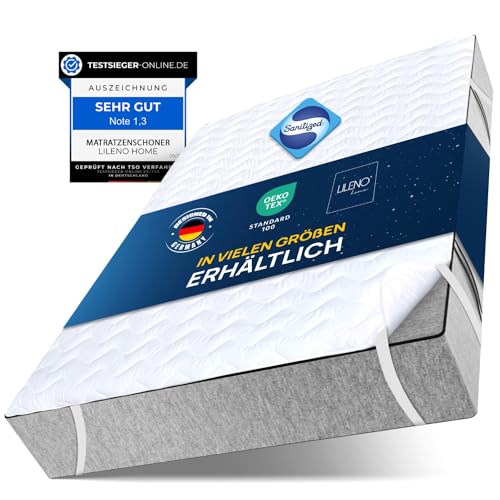 LILENO HOME Matratzenschoner 140x200 cm - Matratzenauflage 140x200 atmungsaktiv u. waschbar- extra weicher Matratzenschoner als Matratzen-Cover u. Schoner für Topper Boxspringbett u. als Unterbett