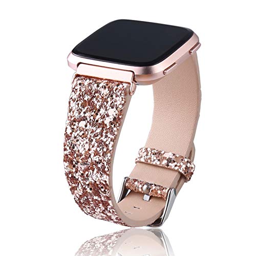 VILLCASE Pulseiras de Relógio de Couro Pulseira de Relógio Glitter Bling de Liberação Rápida Com Pul