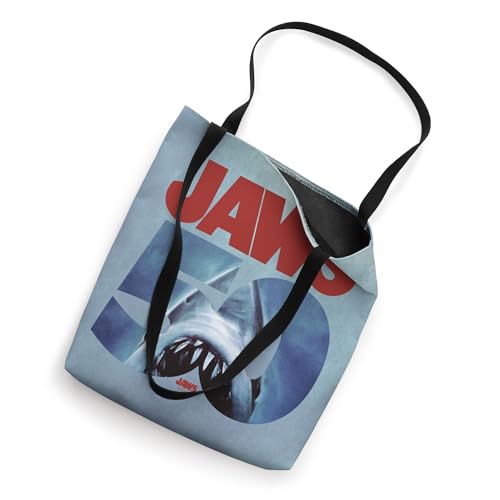 Bolso tote con logo de Jaws del 50.o aniversario, frente y dorso miniatura 3