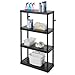 Gracious Living 4 Shelf Fixed Height Ventilated Medium Duty Storage Unit 14 x 32 x 54.5