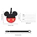 4 Pcs Set Mickey Minnie Silicone Travel Luggage Baggage Identification Labels ID Tag for Bag Suitcase Plane Cruise Ships with Belt Strap