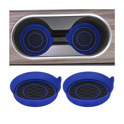Mandark Portavasos de Coche Azul 2.75 Pulgadas Antideslizante miniatura 1