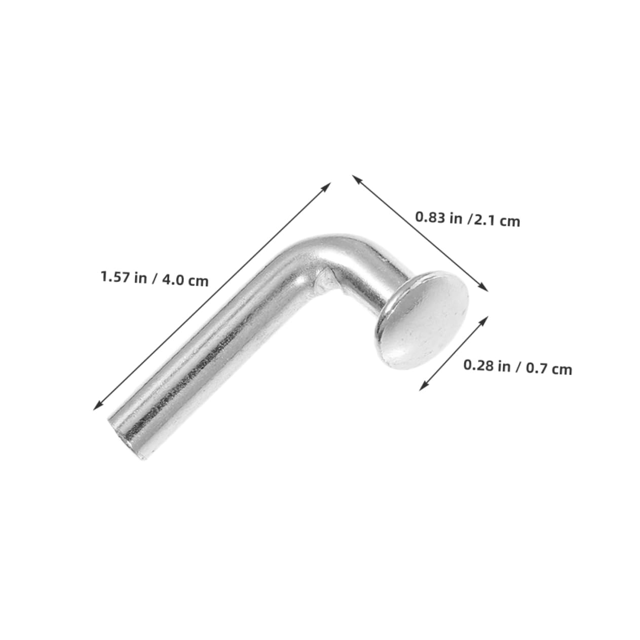 100 Sztuk Szt Kształtny Heavy Duty Bolt z Żelaza Zabezpieczający Drop Bolt Do Regałów Paletowych Pin Do Magazynu i Domowego Systemu Półek