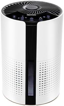 Kenmore PM1010 Air Purifiers for Bedroom Up to 348 Sq.Foot with H13 True HEPA Filter, Child Lock, Sleep Mode for Small Rooms