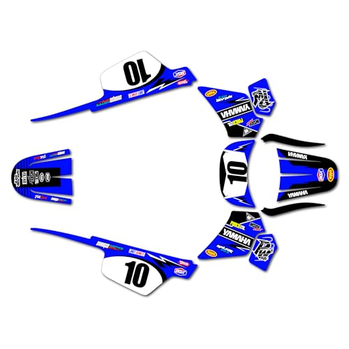 Kalair GFX Graphics Kit for Yamaha PW 50 (1980-2023) Speed Series Blue 09 Mil - Dirt bike Custom Racing Graphics Decals Stickers Kit, no-plastics