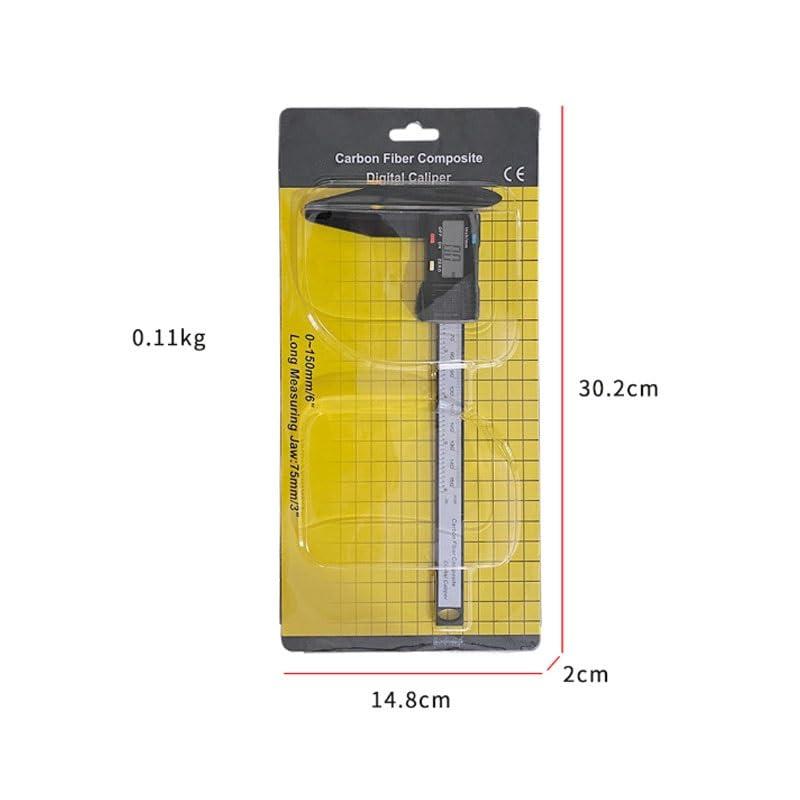 150mm Digital Vernier Caliper for Industrial Measurement | ABS Caliper Measuring Tool for Internal External Diameters