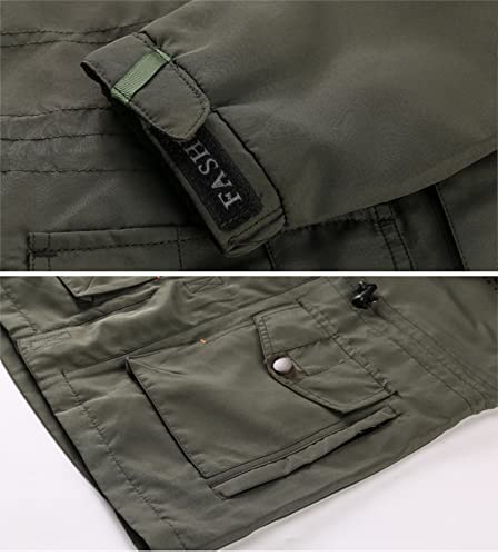Elonglin Casaco Masculino Tático com Capuz Jaqueta para Uso ao Ar Livre Impermeável (as2, alpha, xx_