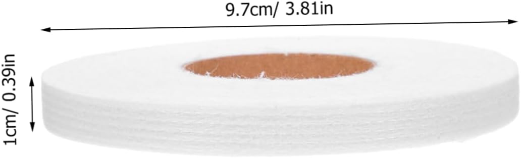 DIYEAH 5pcs Fusible Interfacing Strips for Sewing Non-Woven Fabric Interfacing Iron-on Craft Backing for Clothing Support DIY Tailoring Supplies White 50 M