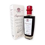 Acetaia Malpighi – Condimento all’Aceto Balsamico di Modena IGP Saporoso – 200 ml – Affinato 6 Anni in Botti di Rovere – Senza Caramello