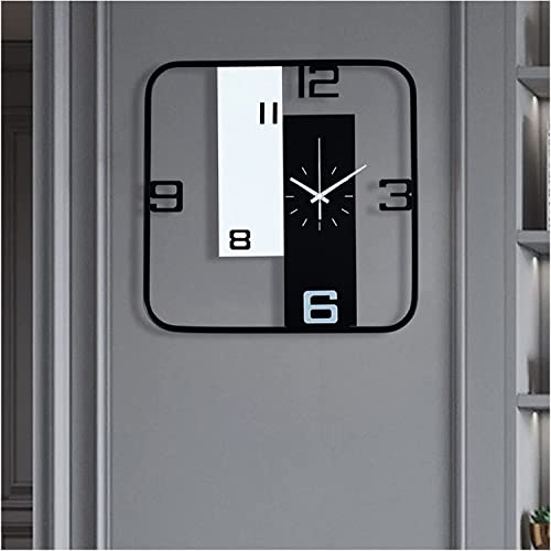 Horloge murale design artistique 3D NATWEE, horloge métal anti-bruit