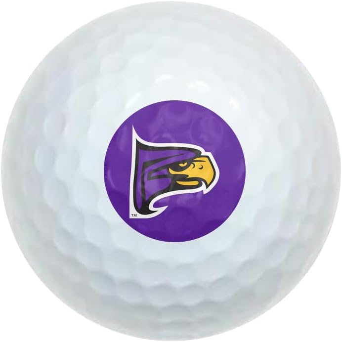 Collegiate Primary Logo Wilson Golf Balls 12 Pack, Regulation Size Full Color Premium Golf Balls Collection