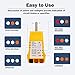 Outlet Tester with Electrical Receptacle Test,Socket Tester for North American Outlets (Yellow)