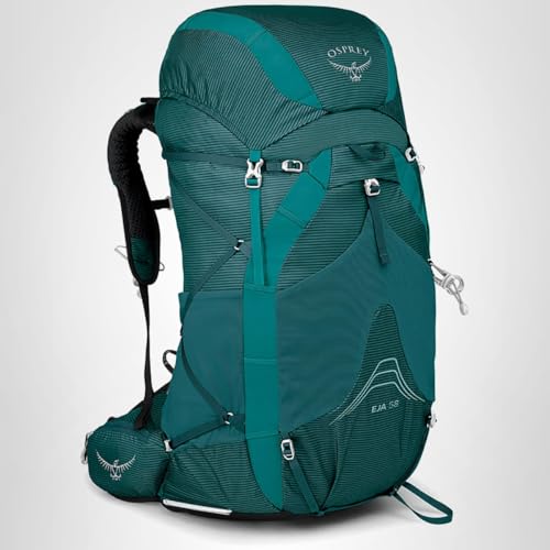 Osprey Eja 58L Women's Ultralight Backpacking Backpack, Deep Teal, WXS/S - Thumbnail 4