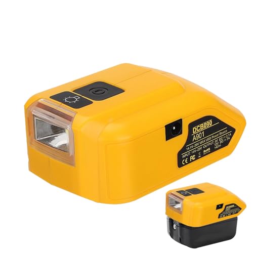 Power Tool Battery Converter, Portable Power Station Adapter, Multi-Device Charging Hub With 2 USB Ports, Compact Rechargeable Bank For Camping, Travel, And Backup