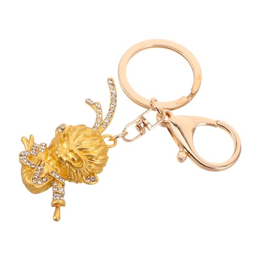 FOMIYES Dazzling Rhinestone Monkey Keychain Pendant Unique Car Charm for Keys and Bags Easy to Attach Stylish Decor present for Animal Lovers and