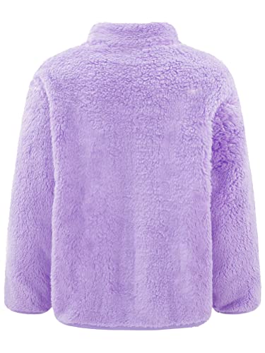 Aislor Boys Girls Warm Fleece Jacket Kids Long Sleeve Sherpa Full Zip Sweatshirt Coat Outwear Winter Cardigan Snowsuit4