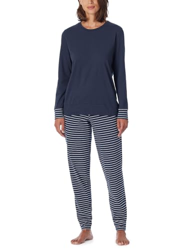Schlafanzug Set Shirt Langarm mit Langer Schlafhose -...