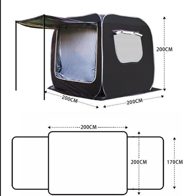 Auto Zelt Camping 2000mm Wasserdicht für VW Touran (2015+) n (2015+), Auto Portal Heckzelt Campingzelt mit Heckklappe Auto Outdoor Hiking Zubehör,A/Brown Sport & Freizeit