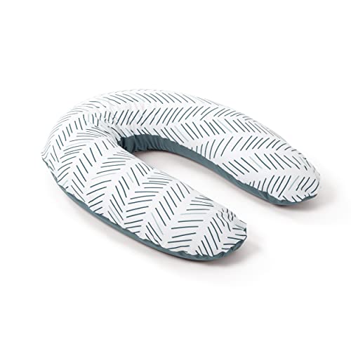 Babymoov Doomoo Buddy Etnic Petrol | Coussin de Maternité & Allaitement | Certifié OEKO-TEX