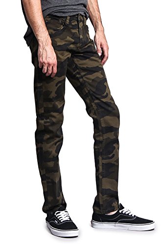Mens Camouflage Skinny Fit Jeans4
