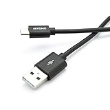 MYOHO High Speed USB 2.0 – Micro USB Charge & Sync cable charger cord Premium Grade quality Extra Long 6 feet extended length, 1.8 meters Black Tangle free Type A Male to Micro B for Samsung Galaxy S5, S4, S3, HTC One M8, LG, Nexus 5, 4, Nokia Lumia, Sony Experia, Motorola Moto, Blackberry, Android Phones and Tablets, Windows Phones