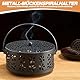 Mückenspirale Halter aus Metall - 2 Stück Beweglicher Moskitospule Räuchergefäß und Mückenspiralhalter, Beweglicher Räucherspiralenhalter Räuchergefäß Tragbare aus Metall, Mosquito Coil Holder