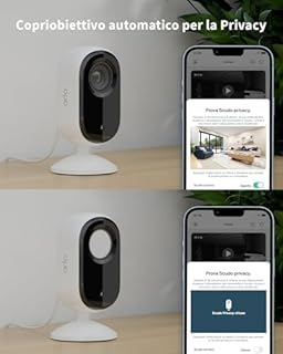 Arlo Videocitofono HD wireless & telecamera 2K da interno – Sicurezza Smart Home per famiglia e animali, visione notturna, rilevamento movimenti, audio bidirezionale, compatibile Alexa