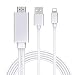 Produktbild HDMI Adapter für Telefon, i-Phone auf TV HDMI Kabel, 4K 1080P Digital AV Adapter, HDMI Stecker Audio HDTV Kabel Adapter Kompatibel mit iPhone XR, X, 8, 7, 6, i-Pad, Mini, Pro, Pod Touch