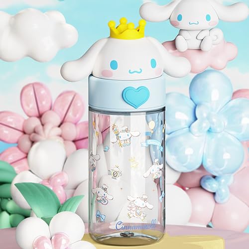 Roffatide Cartoon Plastic Water Bottle Portable Tumblers Travel Mugs Plastic Shaker Bottle Direct Drinking Cup Water Track Bottle Portable Leakproof Water - Image 2