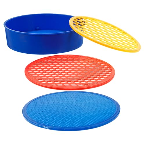 DOITOOL 2 Juegos Cedazo de Suelo de Plástico para Jardín, Herramienta Manual para Tamizar Tierra 1 Marco y 3 Mallas Intercambiables, Cedazo de Malla Fina para Filtrar Piedras y Arena, Kit - imagen 6