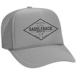 Saddleback Supply Foam Snapback Trucker Hat Shovel & Pick Logo-Gray/b