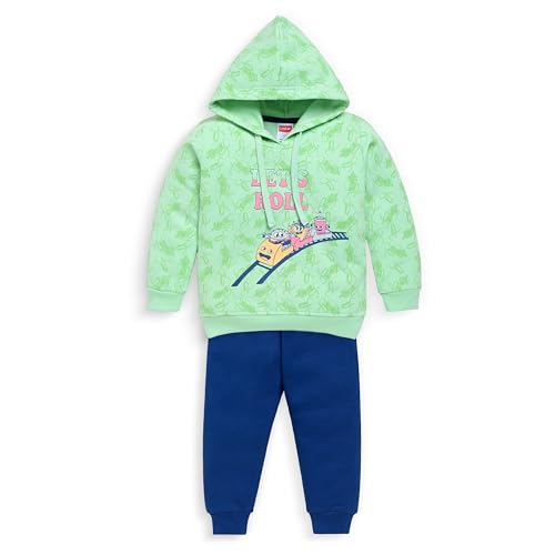 Image of LuvLap Baby Boys Full Sleeve Boys Hooded Sweatshirt & Pyjama Set