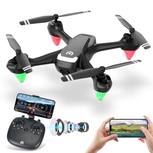 Drone with Camera – 2K Camera Drones with Gravity Control and Altitude Hold, HD FPV Live Video, Headless Mode, Speed Adjustment, 3D Flips – Perfect RC Quadcopters for Kids Beginners, Funny Toys Gifts for Boys Girls and Adults