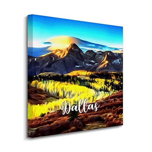 Tableau Dallas paysage urbain sur toile imprimée déco haut de gamme