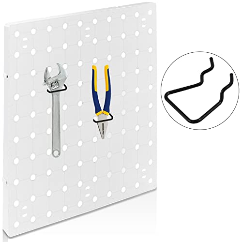Waziaqoc 16Pcs Pegboard Plier Holders, Double Loop Pegboard Hooks thumb #3