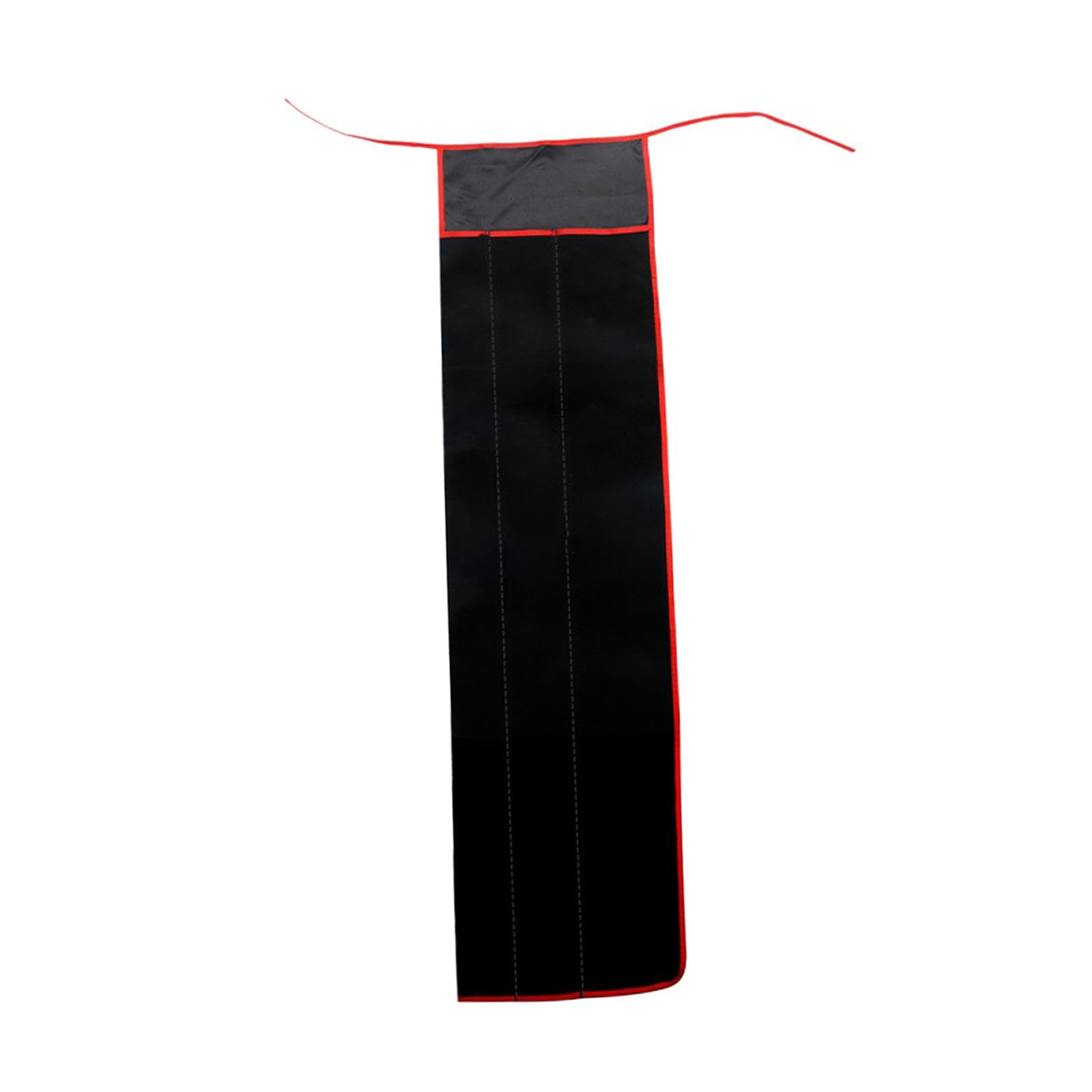 LOOM TREE® Fishing Rod Bag Sleeve Black Flannelette Pouch with Tie Fishing Pole Carrier 3 Compartments 100Cm | Fishing | Fishing Equipment | Rod Cases, Tubes & Racks-picture-15