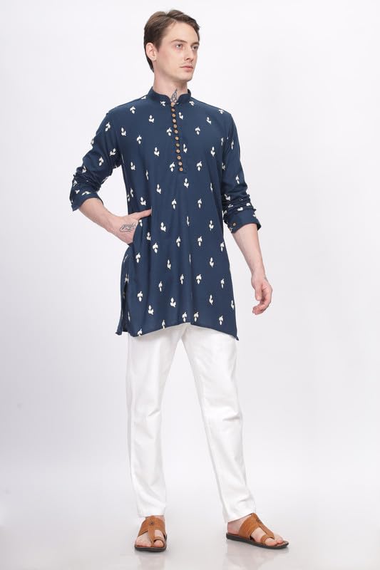 Image of BE ACTIVE Men's Traditional Embroidered Full Sleeves Kurta || Cotton Kurta for Men || Men Kurta for Wedding || Kurta for Men (A-SK1021 Parent)