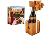 BSIRI Think for Bottle Puzzle Challenging Brain Teaser and Holder Game Functional Storage Ideal for Bottles Lover and Fun Gifts Hard Games